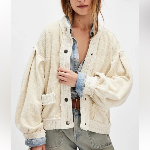 NEW We The Free Cream Cozy Cardigan - Cute in This Cardi in Tea - Picture 2 of 10